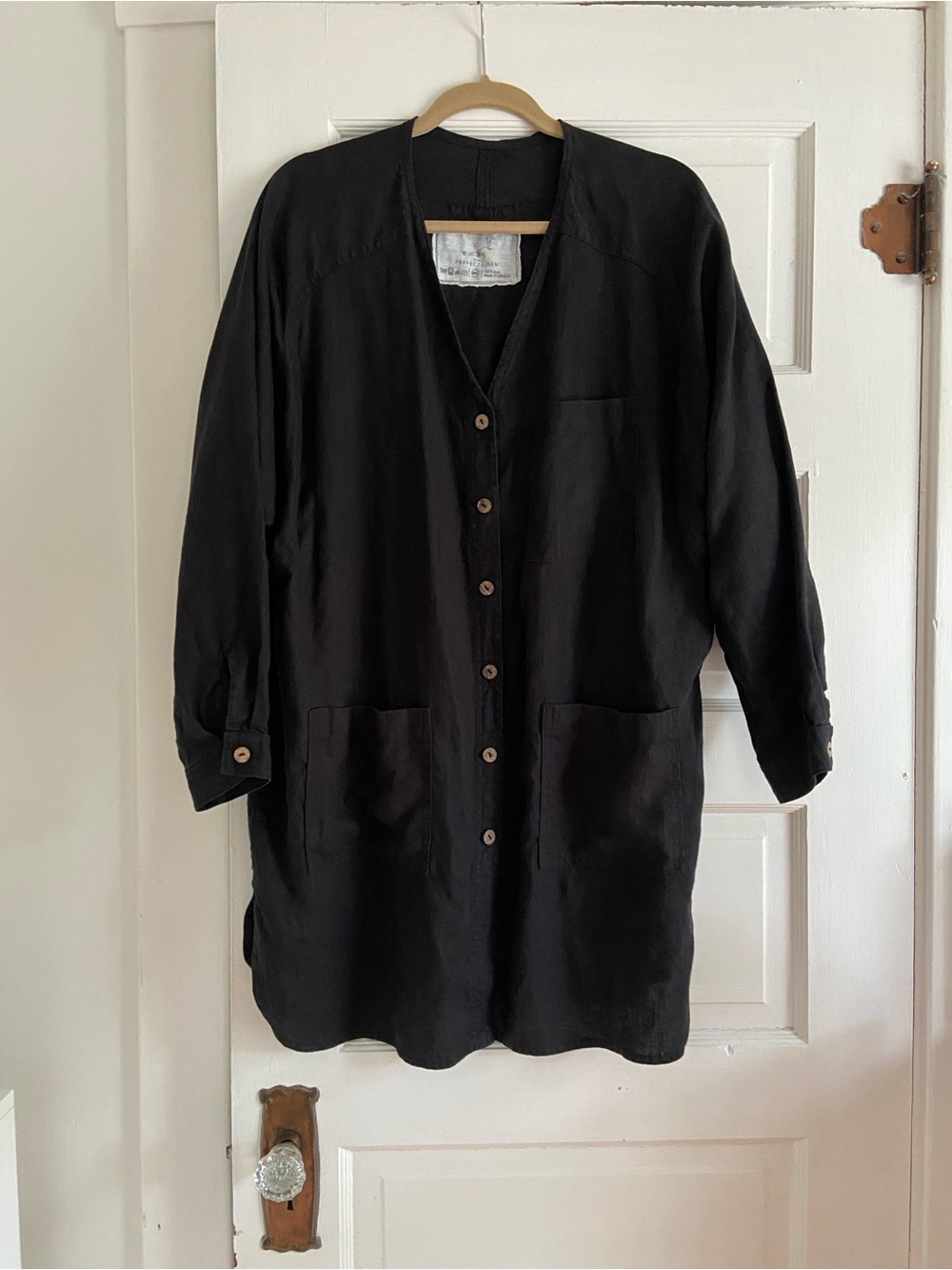 NotPERFECTLINEN Black Livorno M/L
